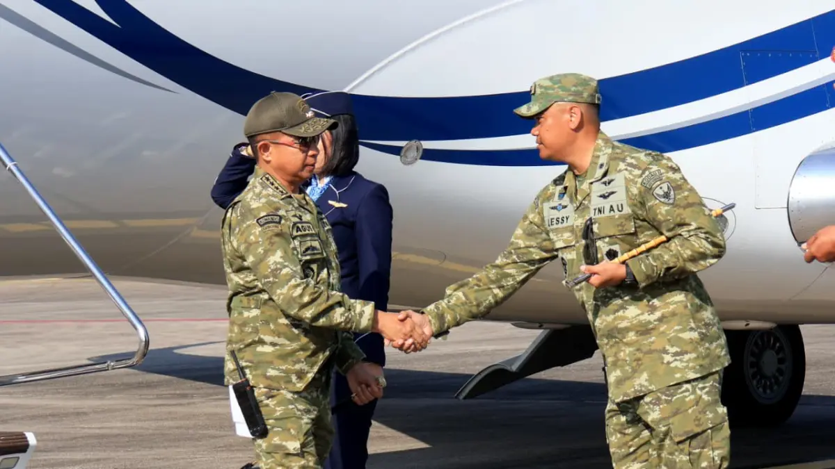 Panglima TNI Jenderal TNI Agus Subiyanto tiba di Bandara Internasional Hang Nadim, Selasa (5/8/2026). F.Istimewa