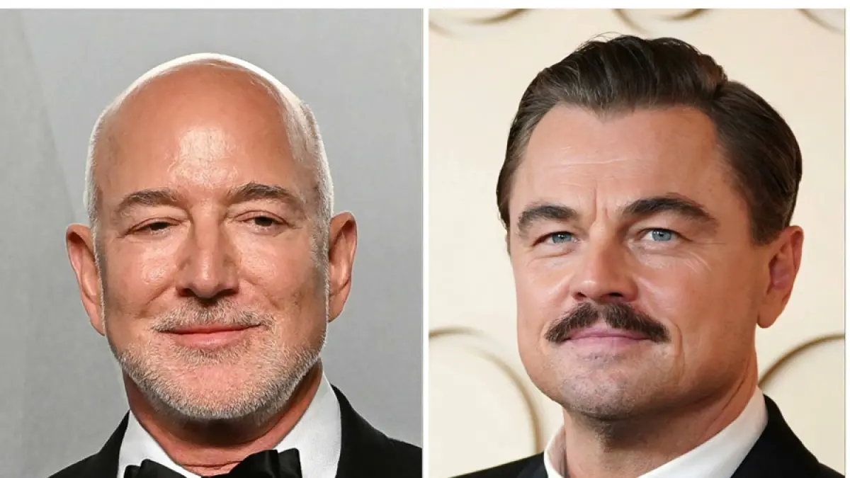 Jeff Bezos dan Leonardo DiCaprio