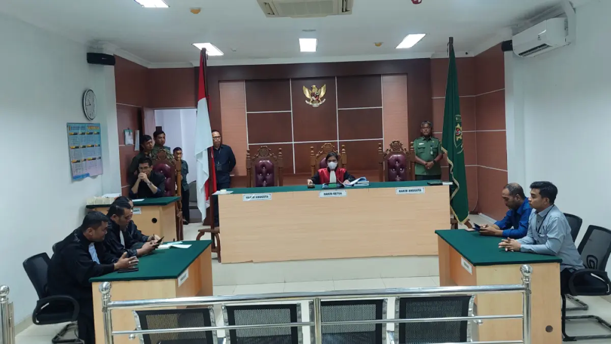 Suasana sidang praperadilan di Pengadilan Negeri Batam, Selasa (11/8) F. Jamaluddin/Batam Pos
