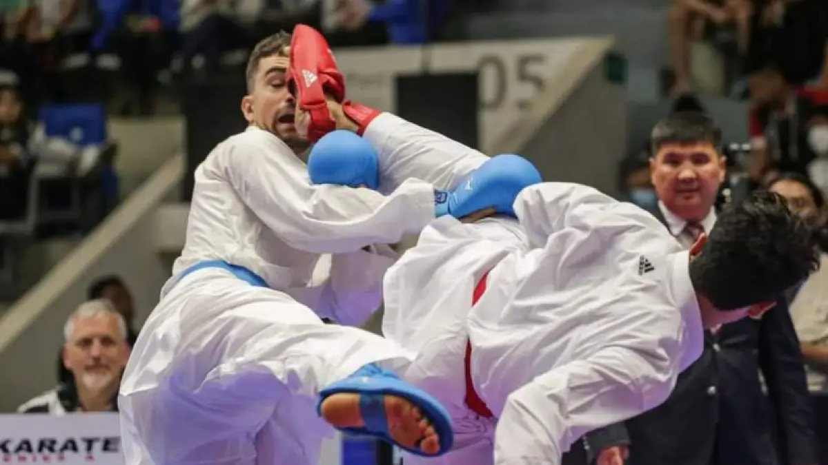 lustrasi perlombaan karate (ANTARA FOTO/ Fauzan)