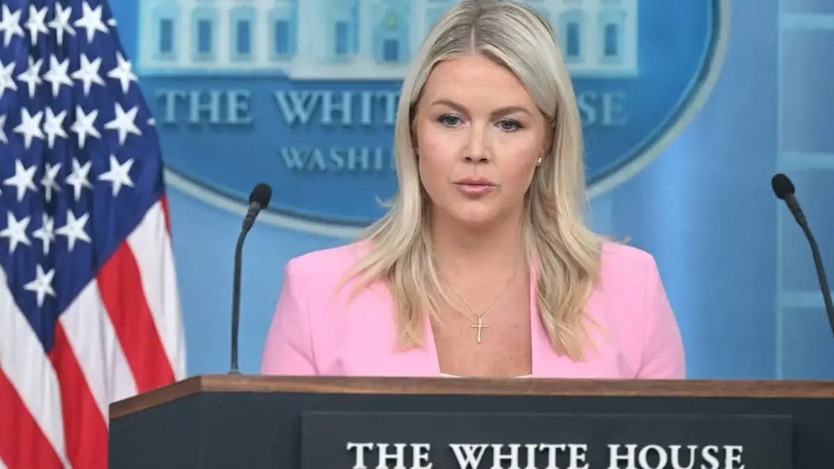 Sekretaris Pers Gedung Putih Karoline Leavitt. (CNBC)