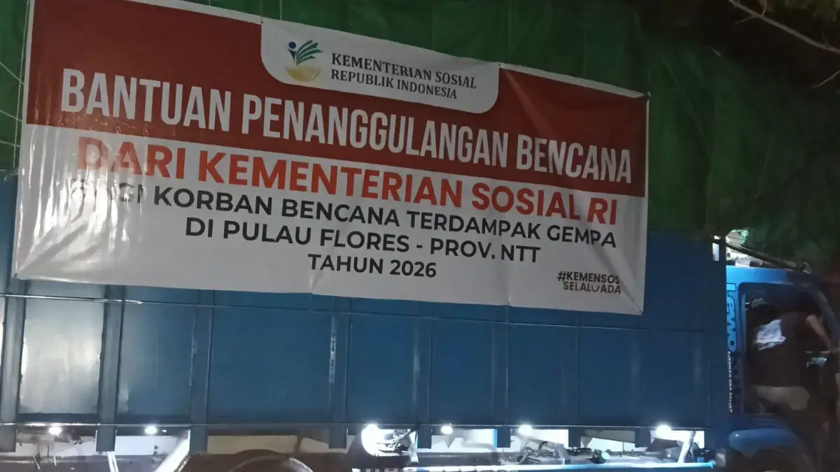 Kementerian Sosial menyalurkan 30 ton beras reguler dan 5.500 paket sembako ke enam kabupaten terdampak gempa bumi di Nusa Tenggara Timur (NTT) pada Minggu (16/8). (Istimewa)