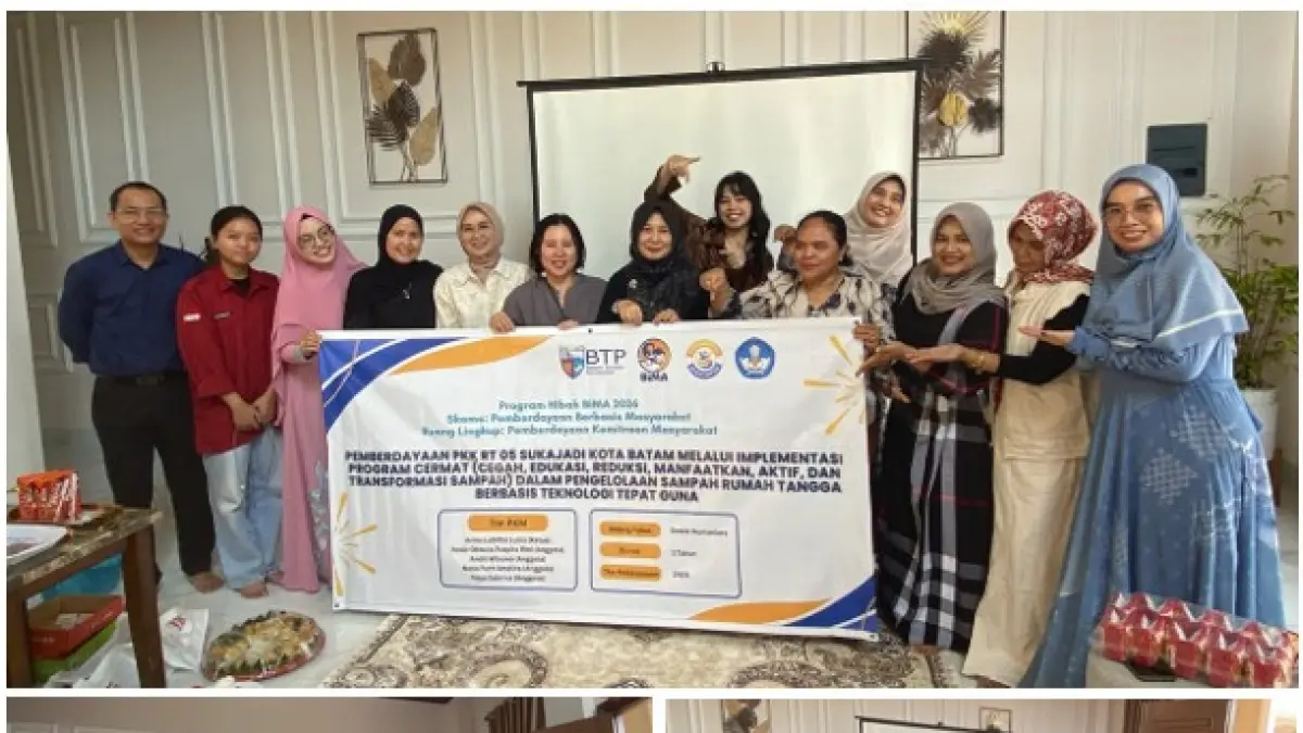 Kegiatan Sosialisai dan Edukasi Sampah Menjadi Berkah. F. dokumentasi Politeknik Pariwisata Batam