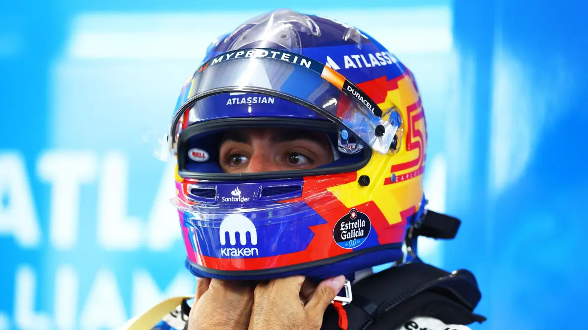 Carlos Sainz Jr. dengan seragam Williams 2026. F Getty Images/AFP