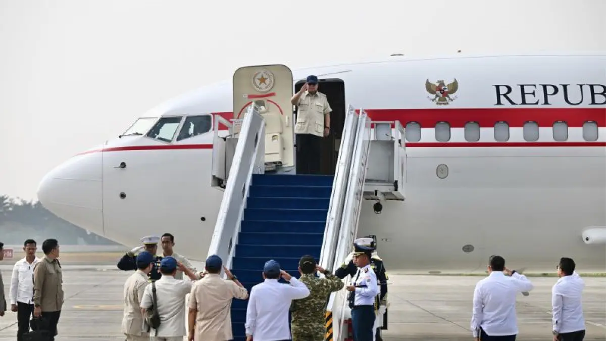 Presiden Prabowo Subianto bertolak menuju Pekanbaru, Riau, pada Senin pagi, 24 Agustus 2026. Foto: BPMI Setpres/Cahyo 