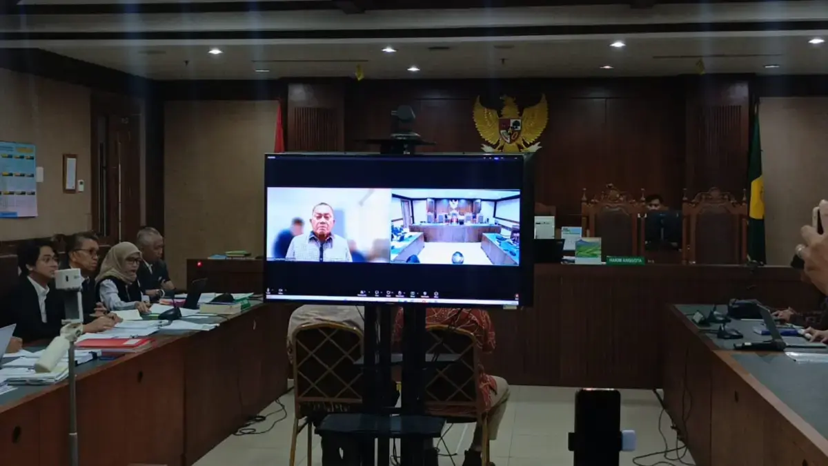 Mantan Wakil Kepala Badan Gizi Nasional (BGN) Lodewyk Pusung dalam sidang Praperadilan di Pengadilan Negeri Jakarta Pusat, Kamis (20/8). (Istimewa)