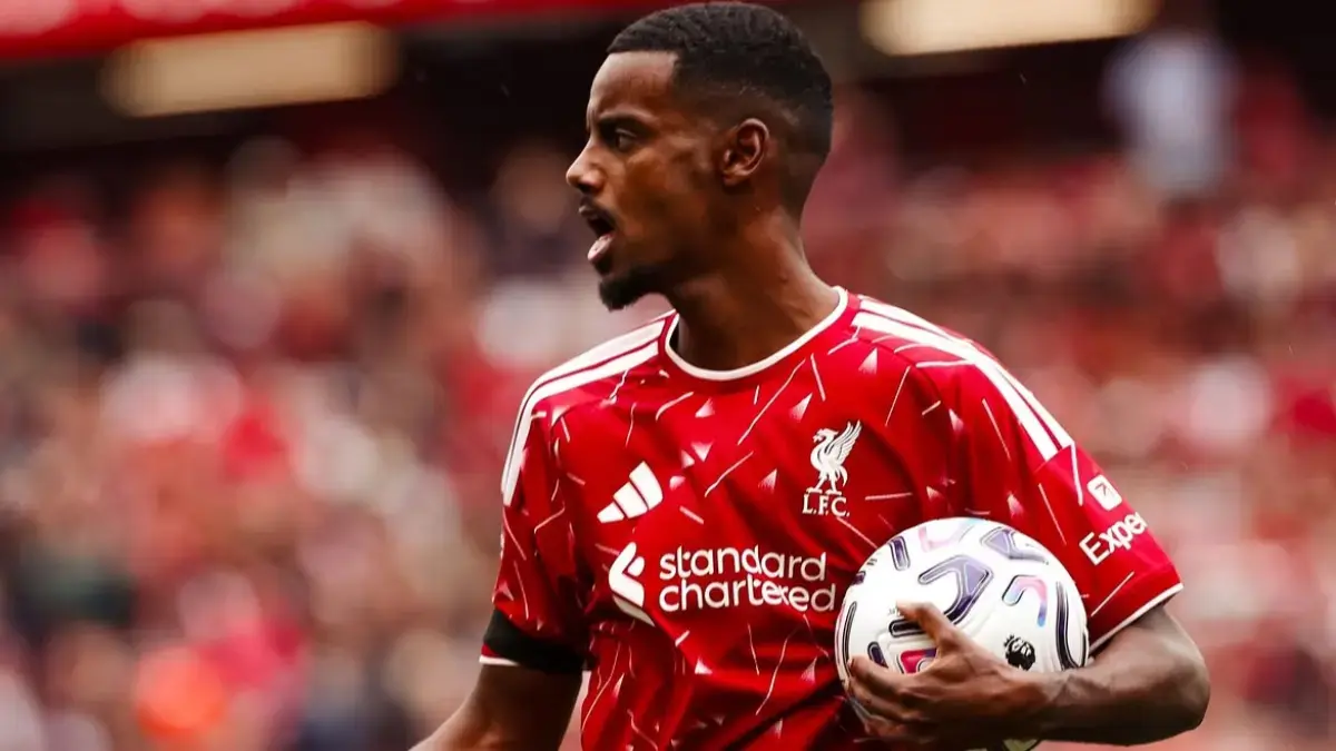 Pemain Liverpool Alexander Isak setelah cetak gol ke gawang Nottingham Forest. (Dok. Liverpool)