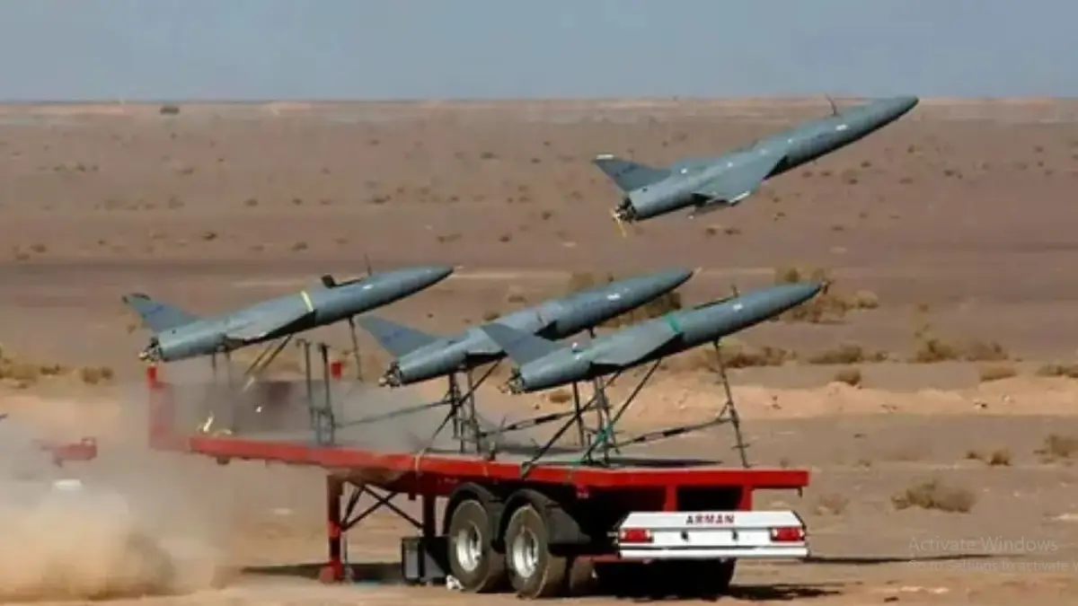 Ilustrasi drone Iran. (IranWire)