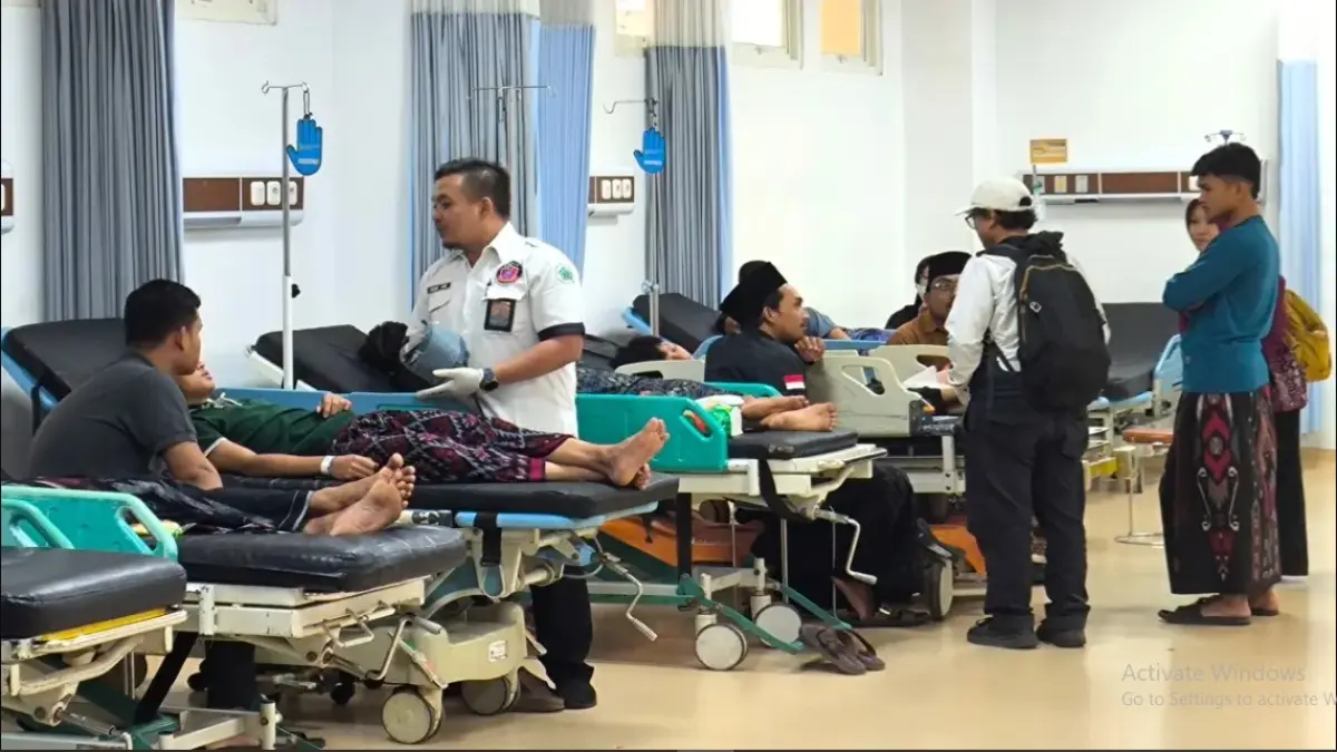 Suasana di RSUD Sidoarjo yang merawat santri Ponpes Mambaul Hikam (Dok.Dadang Kurnia/JawaPos.com)