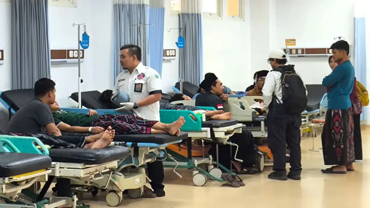 Suasana di RSUD Sidoarjo yang merawat santri Ponpes Mambaul Hikam (Dok.Dadang Kurnia/JawaPos.com)