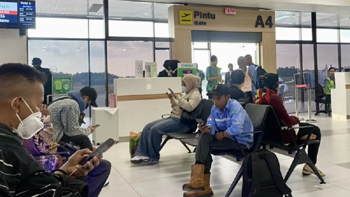 Suasana ruang tunggu di Bandara Hang Nadim Batam, Kepri, beberapa waktu lalu. ANTARA/Amandine Nadja