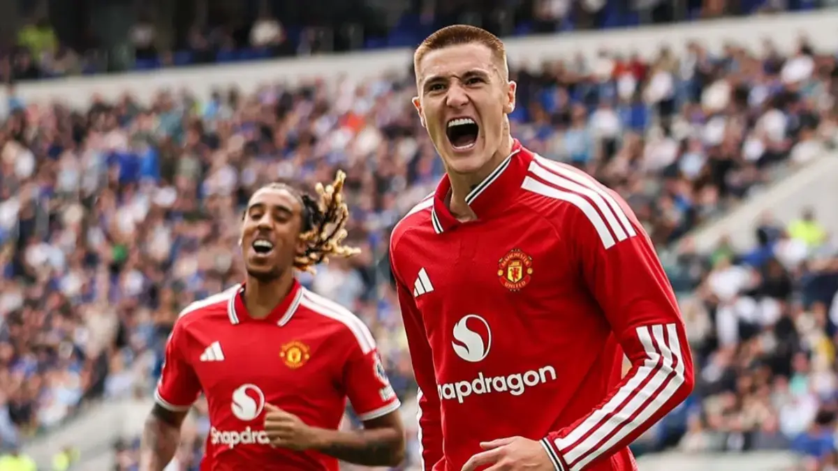 Benjamin Sesko bakal jadi starter saat lawan Sabah FK. (Manchester United)