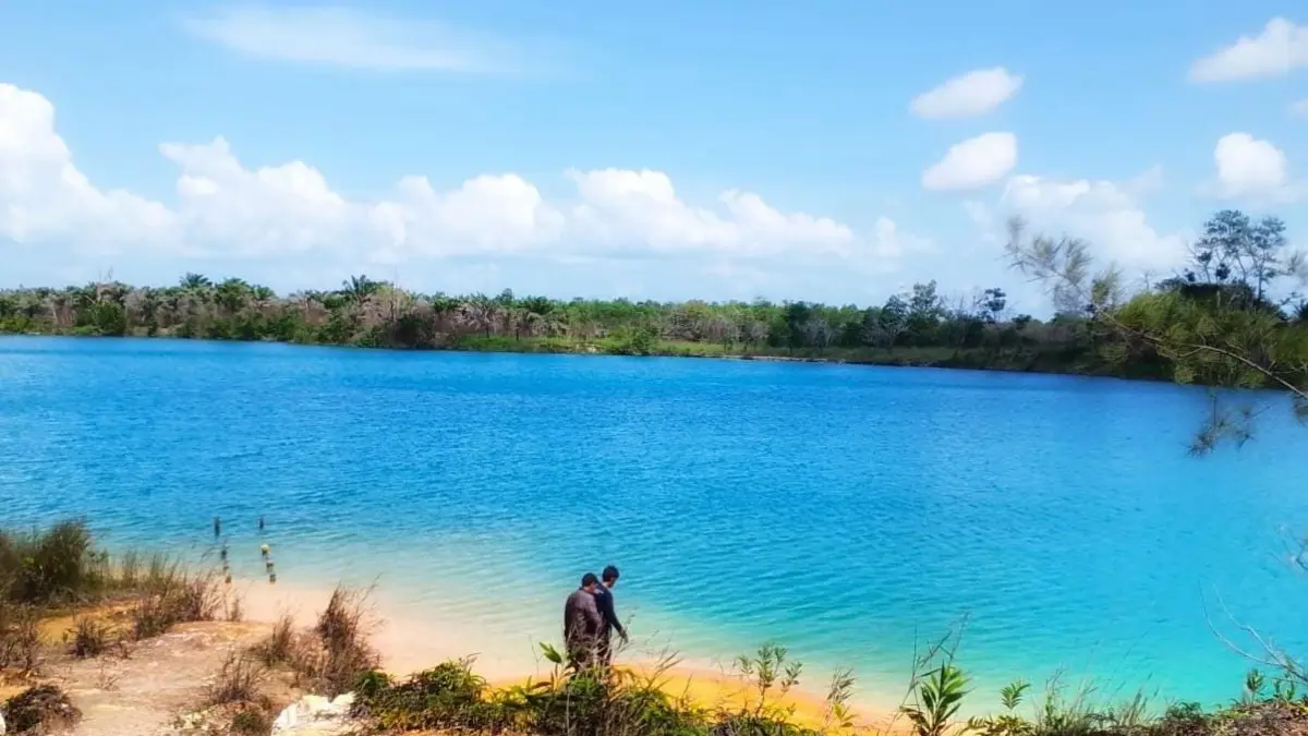 Sumber air baru di Kampung Lepan, Desa Kuala Sempang, Kecamatan Seri Kuala Lobam yang akan dimanfaatkan airnya oleh SPAM IKK Seri Kuala Lobam. F.Kiriman Pardomuan Lumban Raja untuk Batam Pos.