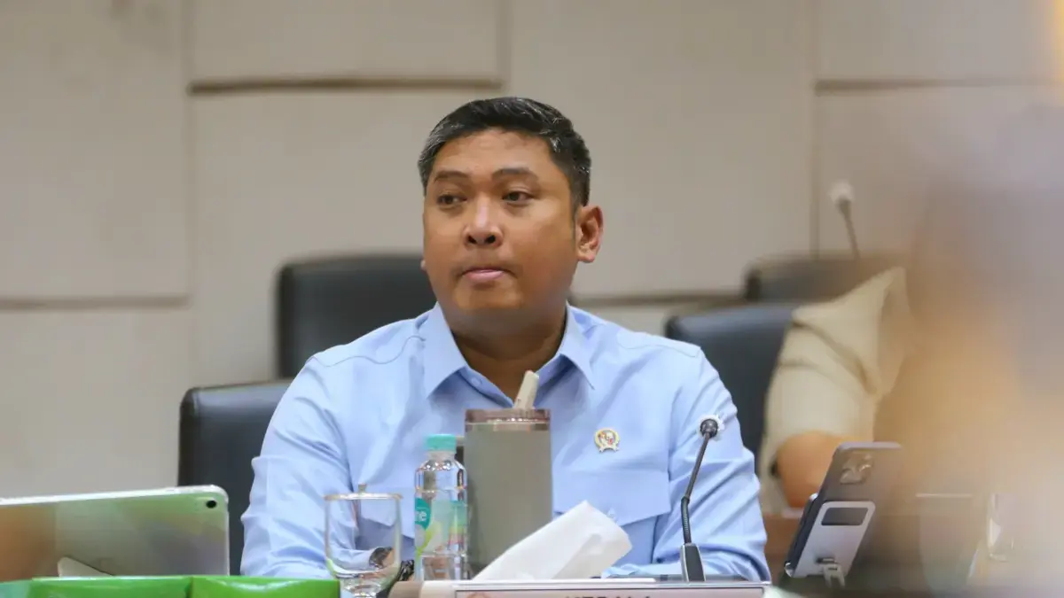 Kepala BGN Sudaryono bersama para wakil kepala dan sejumlah pejabat utama BGN, hadir dalam rapat dengan Komisi IX DPR RI di Jakarta, Kamis (3/9/2026). (Dery Ridwansah/ JawaPos.com