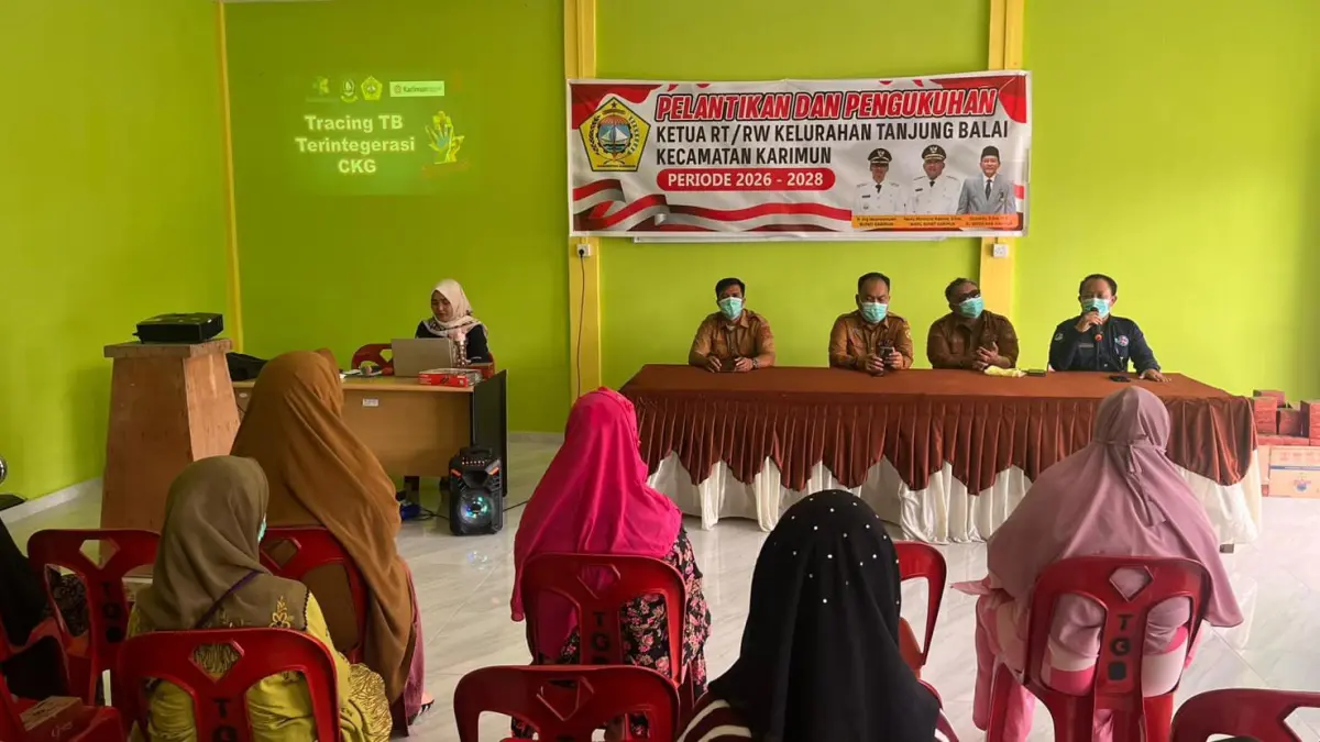 Dinas Kesehatan Kabupaten Karimun melakukan CKG sekaligus screening TBC di Kelurahan Tanjungbalai.