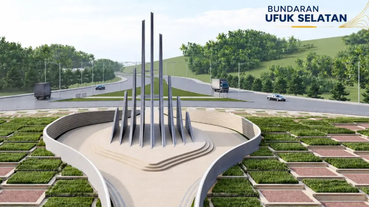 Ilustrasi Bundaran Ufuk Selatan