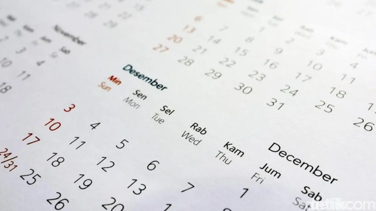 Ilustrasi kalender.