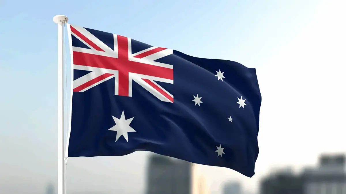 Ilustrasi. Bendera Australia. (hampshireflag)