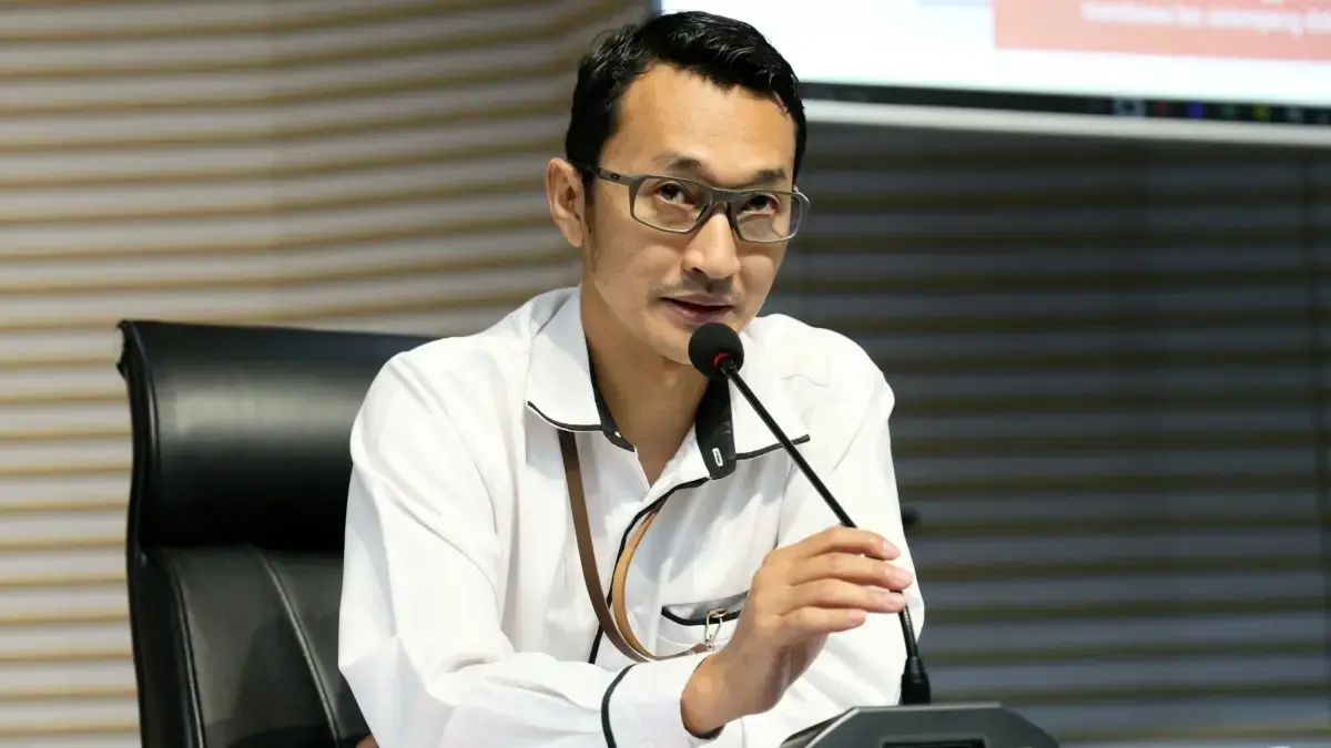 Jubir KPK Budi Prasetyo saat konferensi pers di Gedung Merah Putih KPK, Jakarta. (JawaPos)