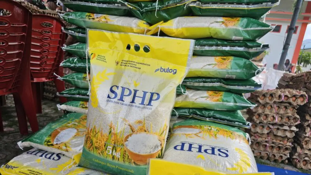Beras SPHP. ANTARA/Muhamad Nurman