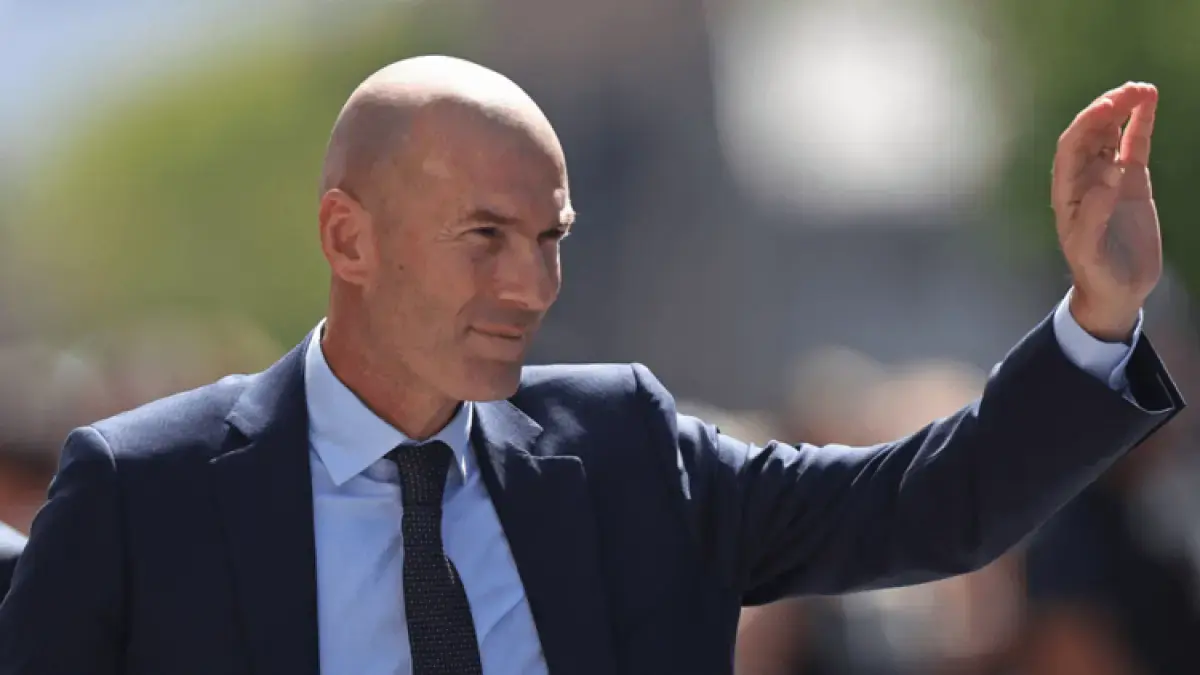 Pelatih timnas Prancis Zinedine Zidane. (Bein Sports)