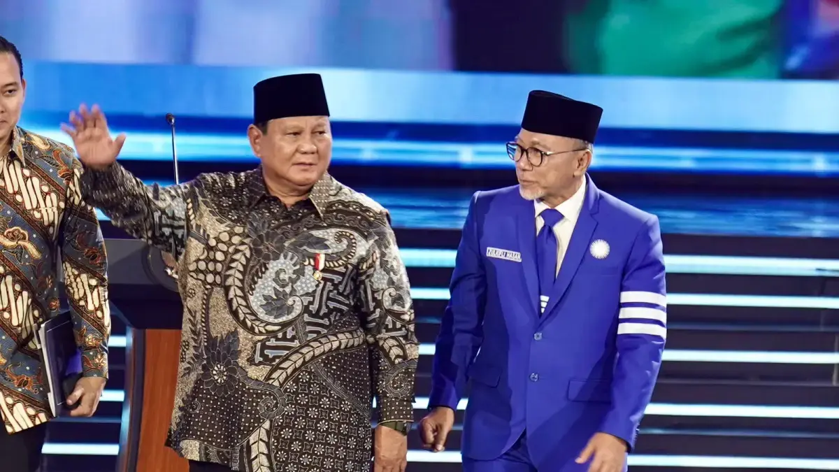 Presiden RI Prabowo Subianto dan Ketua Umum PAN, Zulkifli Hasan. (Istimewa)