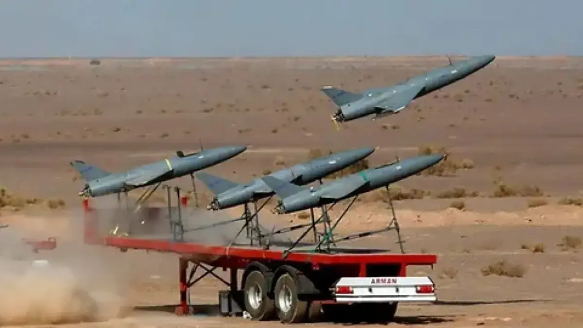 Ilustrasi drone Iran. (IranWire)