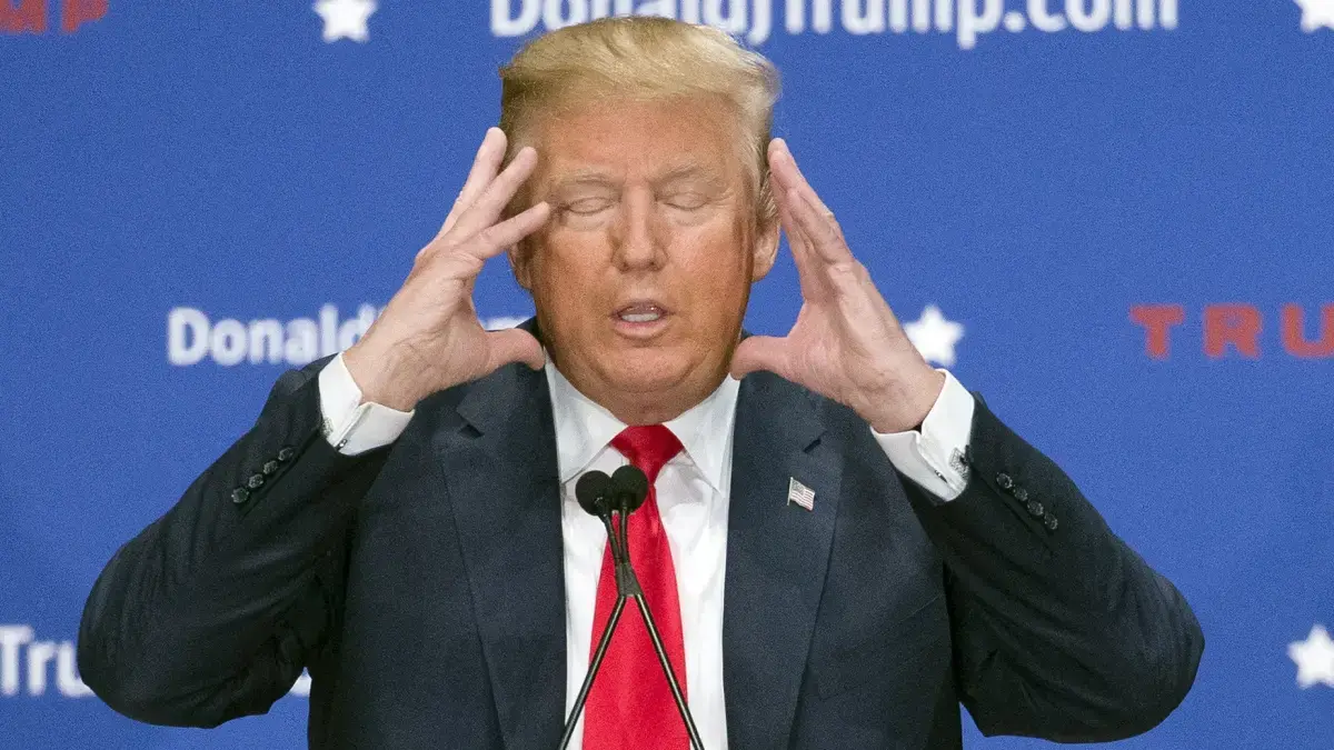 Audio Trump mendadak hilang saat press conferenc. (Ilustrasi)