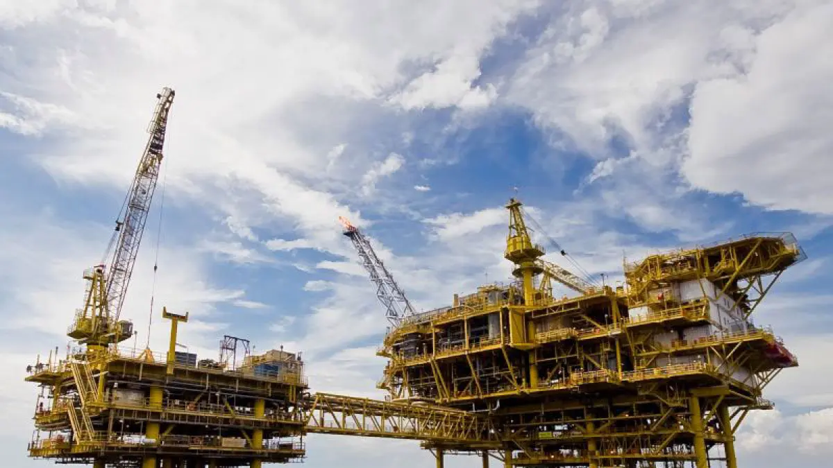 Anjungan (platform) migas Lapangan Kerisi di Blok B, Laut Natuna Selatan, Provinsi Kepulauan Riau, dioperasikan oleh MedcoEnergi. (ANTARA/HO-MedcoEnergi)
