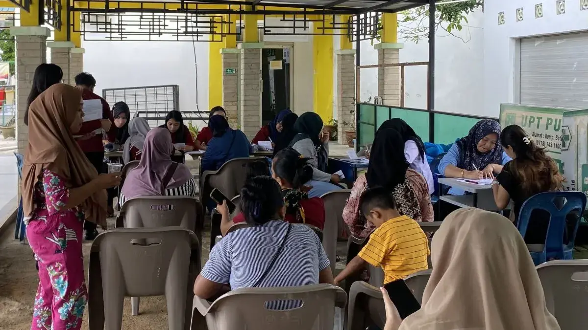 Pelayanan KB gratis di Puskesmas Botania di Batam, Kepri. ANTARA/Amandine Nadja