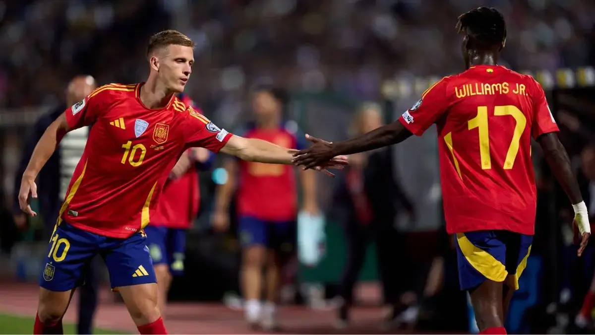 Timnas Inggris menghadapi Timnas Spanyol pada laga UEFA Nations League 2026/2027 di Stadion Wembley. (Timnas Spanyol)