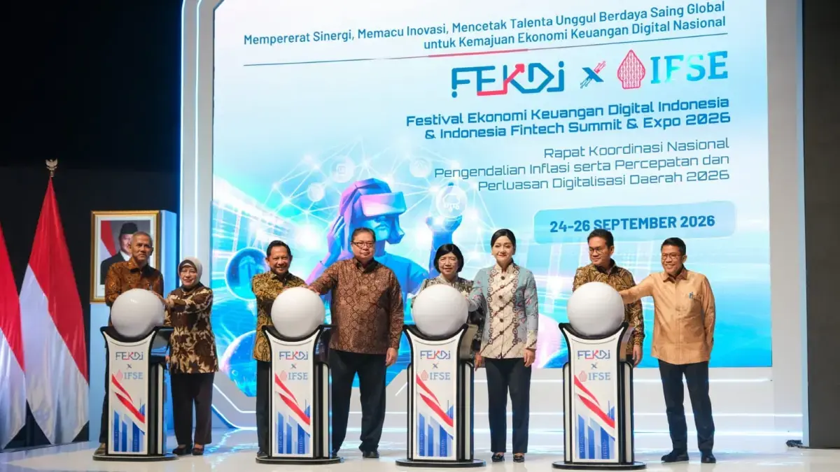 Festival Ekonomi Keuangan Digital Indonesia (FEKDI) - Indonesia Fintech Summit & Expo (IFSE) 2026. (JawaPos)