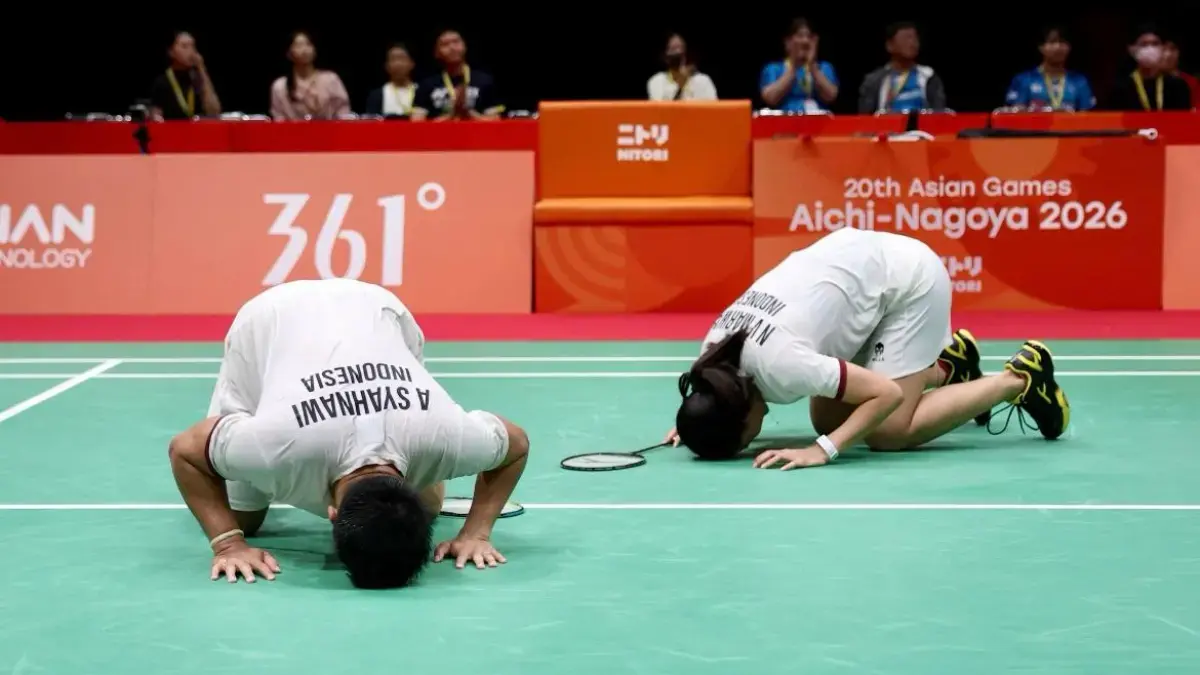 Amri/Nita dan Leo/Daniel melaju ke final bulu tangkis Asian Games 2026 setelah mengalahkan dua pasangan nomor satu dunia. (Dok. PBSI)