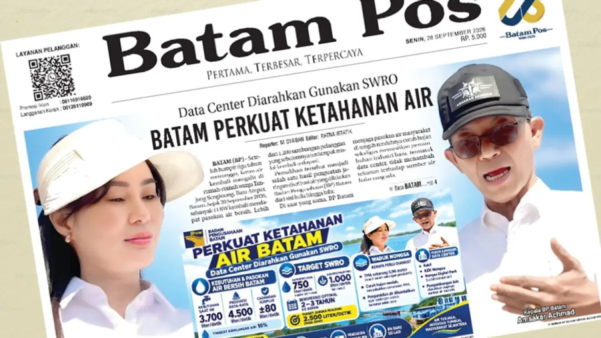 Koran Batam Pos edisi 28 September 2026