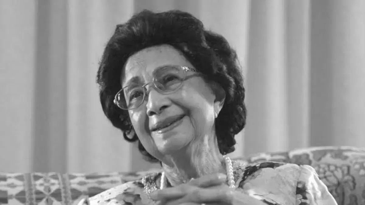 Siti Hasmah Mohamad Ali meninggal dunia pada Senin (28/9) pada usia 100 tahun. (MalaysiaKini)
