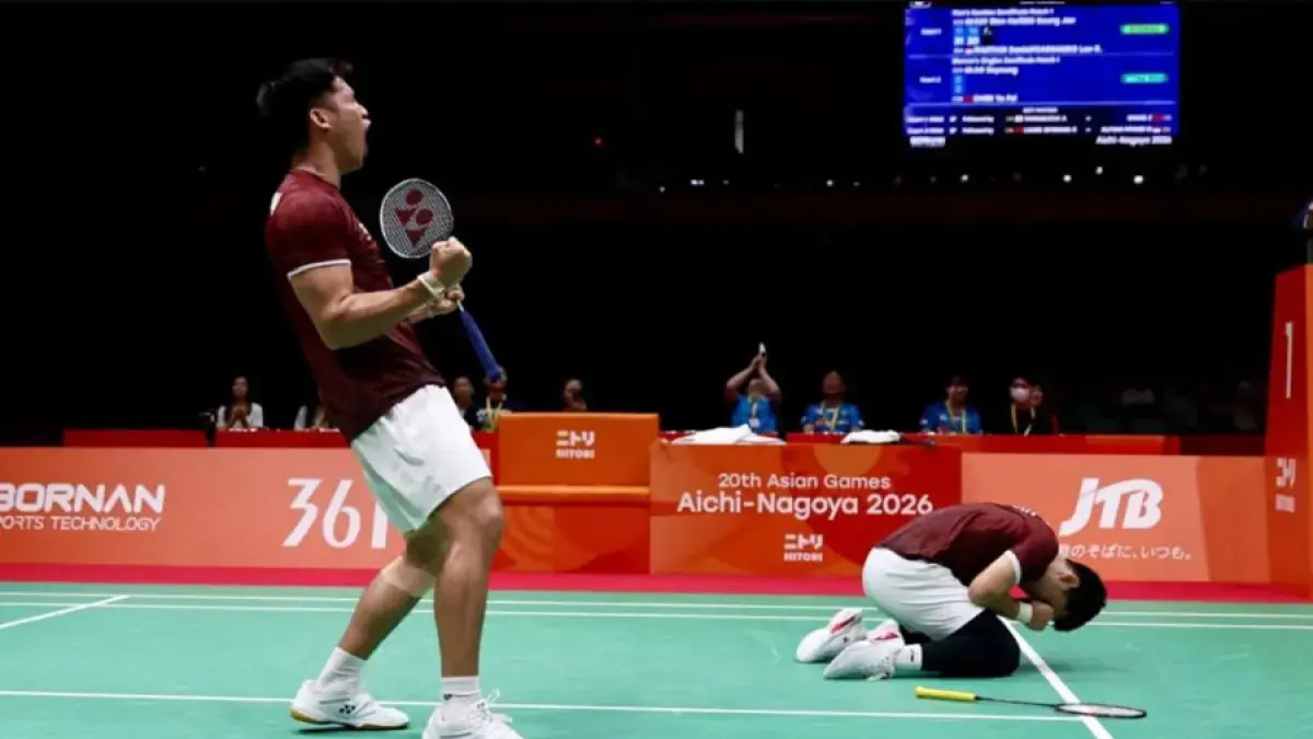 Ganda putra Indonesia, Leo/Daniel, berhasil melaju ke final hingga meraih medali emas di Asian Games 2026. (PBSI)