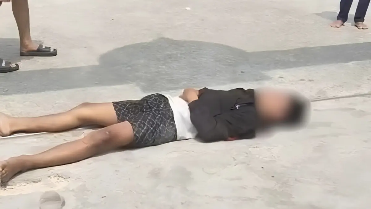 Remaja yang diduga hendak curi motor di Bengkong terkapar usai kepergok warga. F.Istimewa