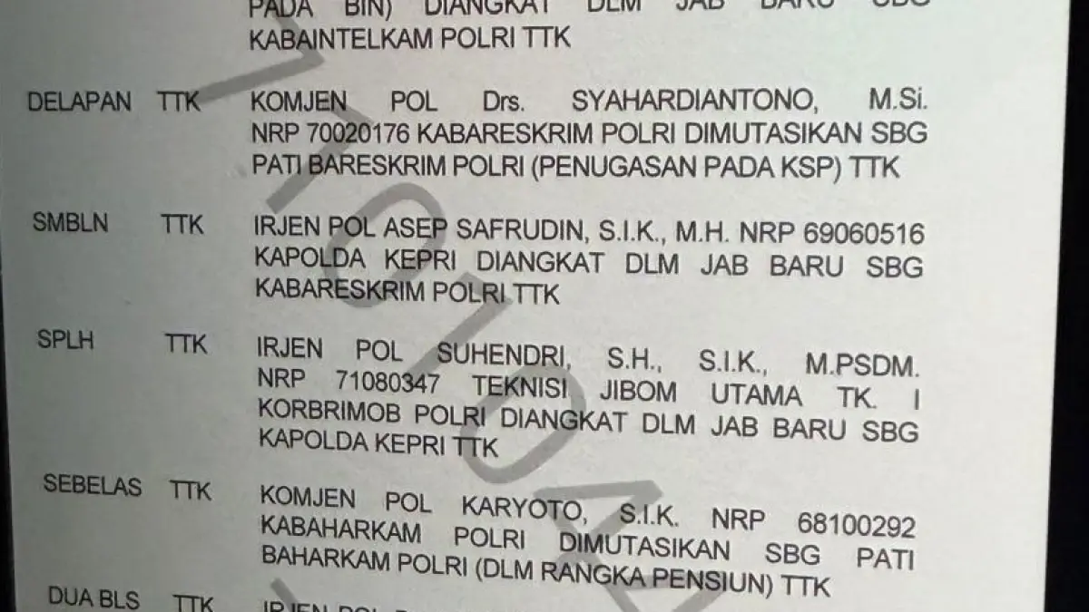 Telegram yang beredar
