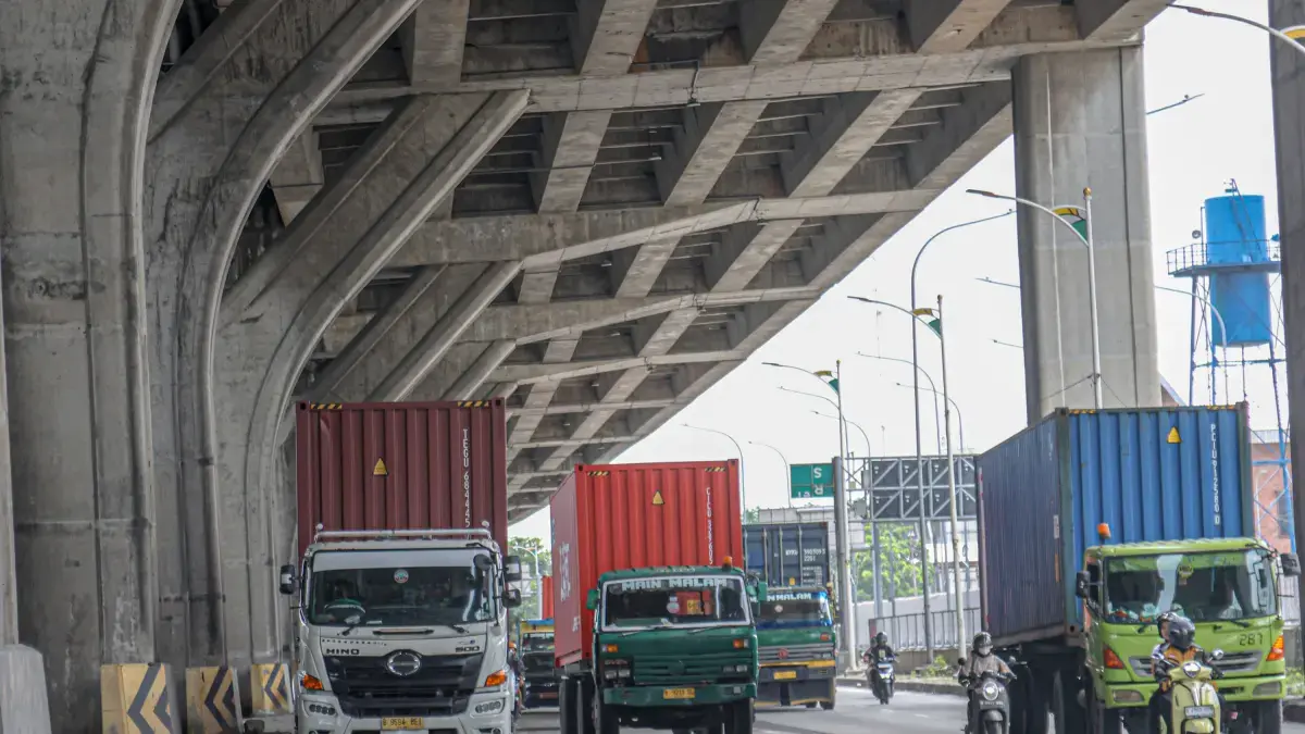 Ilustrasi truk angkut barang (Ist).