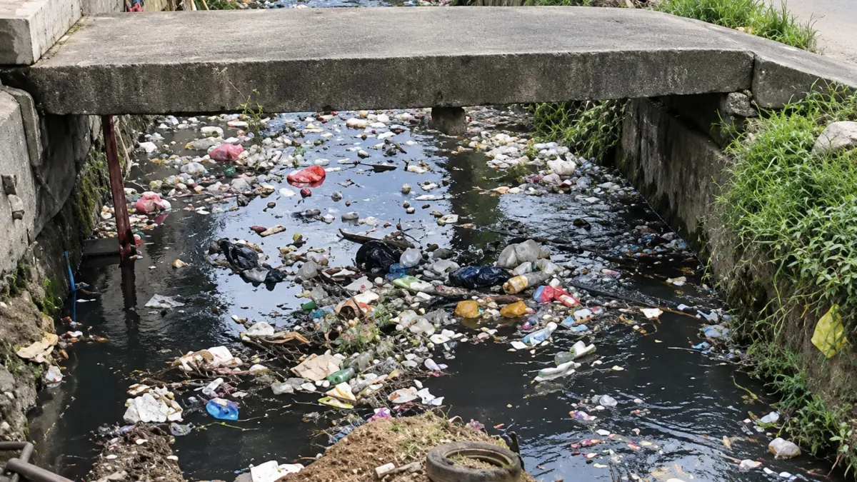 Drainase di kawasan Bengkong Swadebi. F.Istimewa