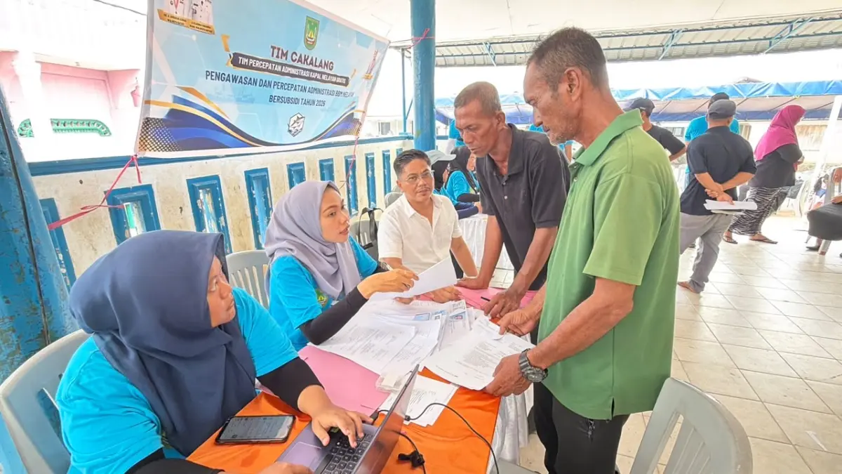 Nelayan Pulau Terung memanfaatkan layanan Cakalang. F.Istimewa