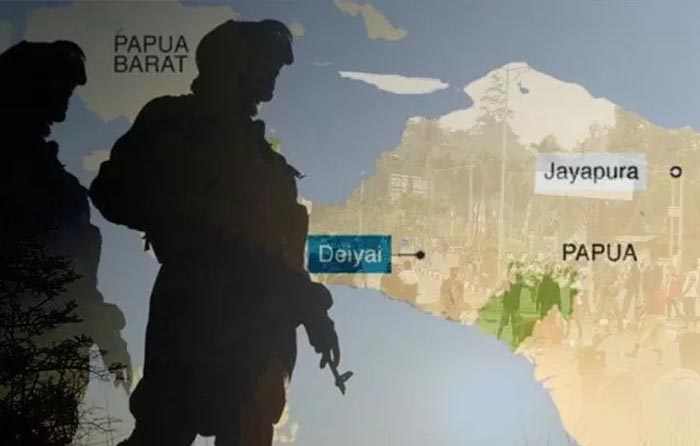 Ilustrasi TNI/Polri ajamin keamanan warga.