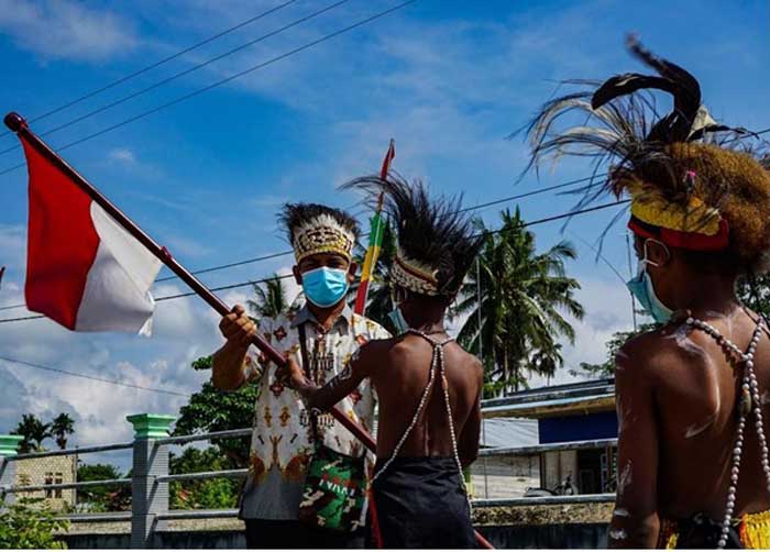 Ilustrasi warga Papua.