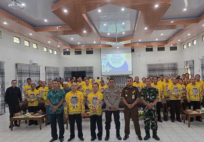 BERSAMA: Pelaksanaan konsultasi publik RPD tahun 2025-2026 dan rancangan awal RKPD tahun 2025, di aula kantor bappedalitbang setempat, Kamis (11/1).