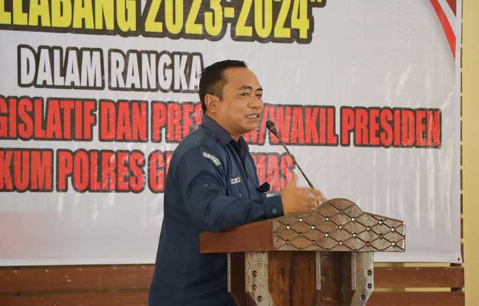 Ketua KPU Kabupaten Gunung Mas Elfrinst Gunandry Tumon.