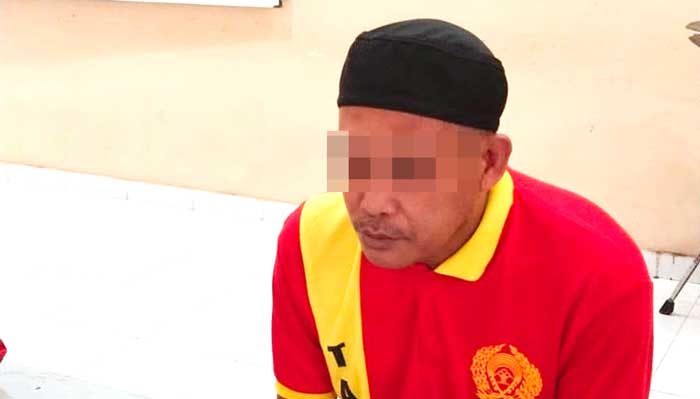 VONIS: M. Humaidi alias Medi, terdakwa perkara pengancaman mengikuti sidang pembacaan putusan hakim secara vistual.RIA M. ANGGREANI/RADAR SAMPIT