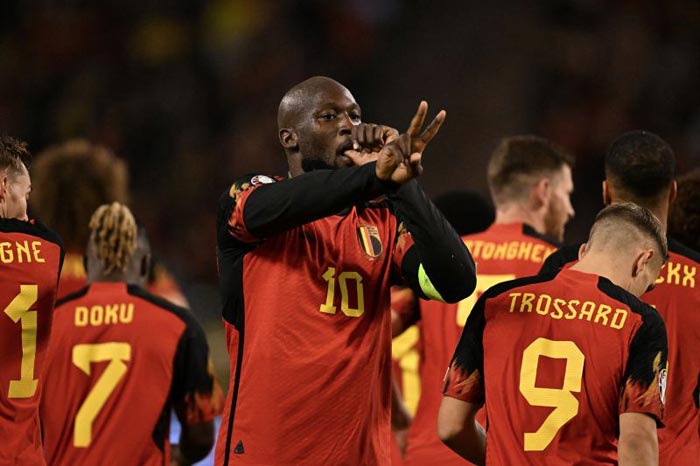 Striker Belgia Romelu Lukaku.