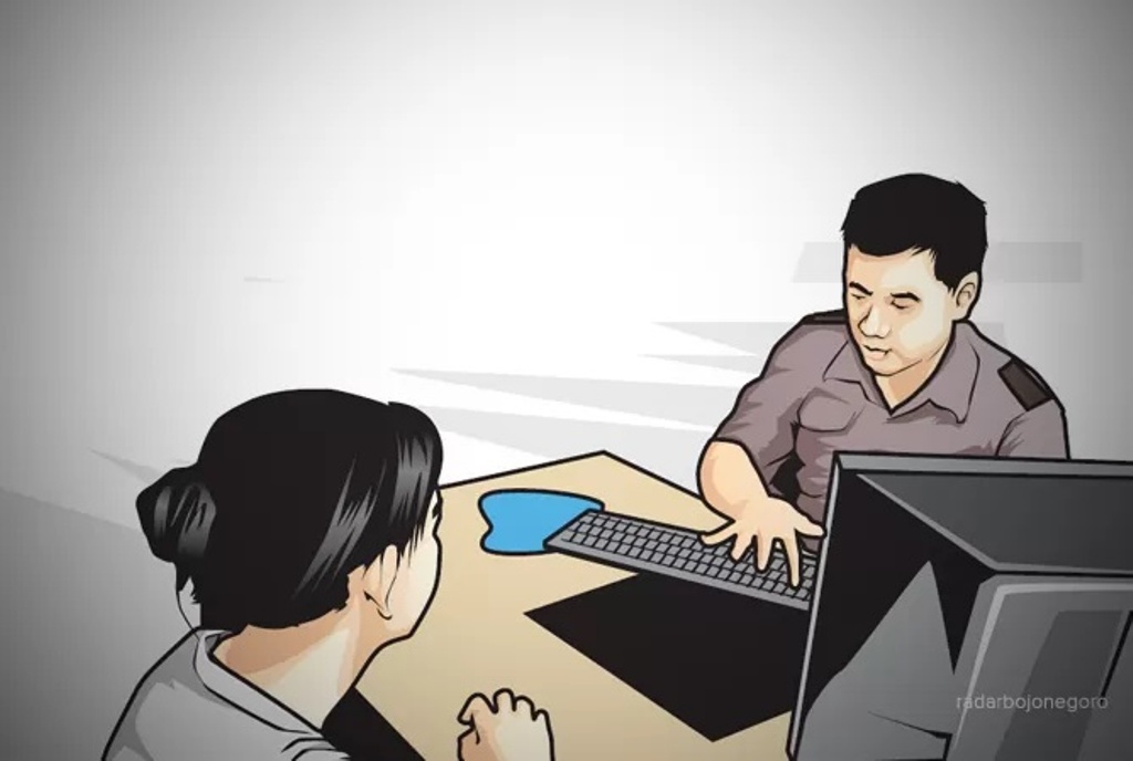 Ilustrasi Melapor (AINUR OCHIEM/JAWA POS RADAR BOJONEGORO)