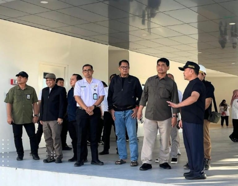 kunjungan gubernur Kalteng Sugianto Sabran di RSUD Hanau, Kabupaten Seruyan.