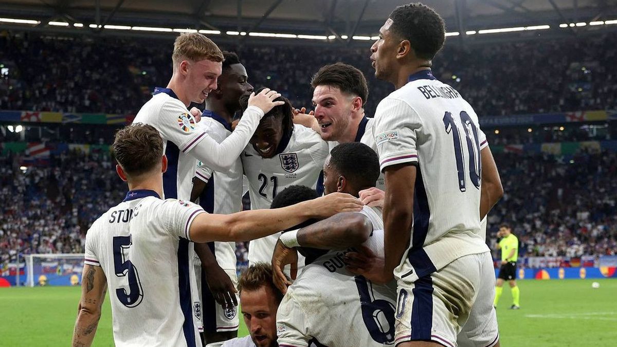 Timnas  Inggris saat selebrasi di salah satu laga EURO2024